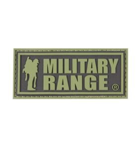Nášivka MILITARY RANGE malá ZELENÝ nápis