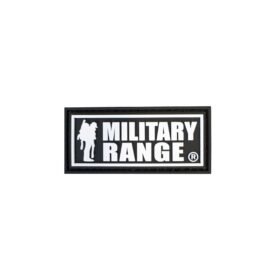 Nášivka MILITARY RANGE malá ČERNO/BÍLÁ