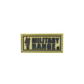 Nášivka MILITARY RANGE malá KHAKI/ČERNÁ