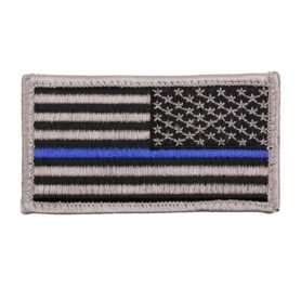 ROTHCO nášivka USA vlajka reverzní MODRÁ linka VELCRO
