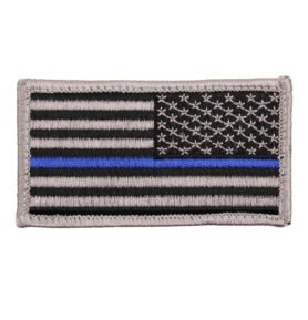 ROTHCO nášivka USA vlajka reverzní MODRÁ linka VELCRO