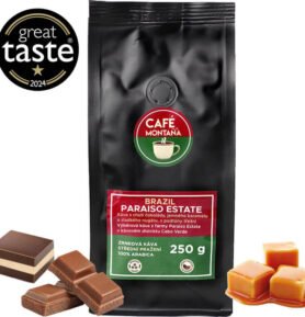 Café Montaña Brazil Paraiso Estate, zrnková káva Velikost balení: 250g