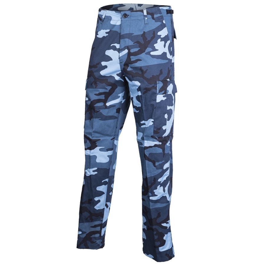 Kalhoty US BDU typ RANGER SKY BLUE CAMO vel. S