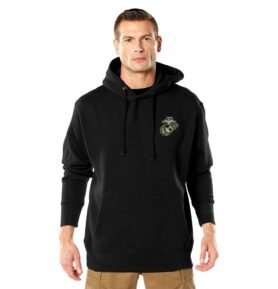 Mikina USMC DOGS OF WAR s kapucí ČERNÁ vel. S