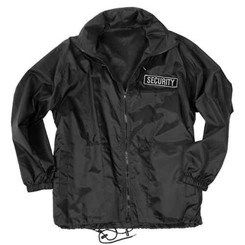 Bunda SECURITY windbreaker ČERNÁ vel. XXL