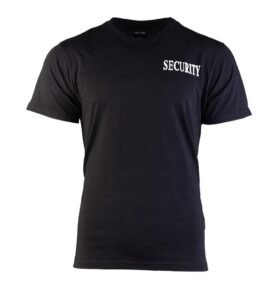 Triko krátký rukáv s 2 nápisy 'SECURITY' ČERNÉ vel. XXL