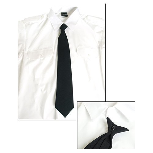 MIL-TEC kravata SECURITY na knoflík ČERNÁ