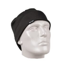 MIL-TEC čepice ELASTIC FLEECE ČERNÁ