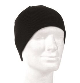 MIL-TEC čepice BEANIE pletená POLYACRYL ČERNÁ