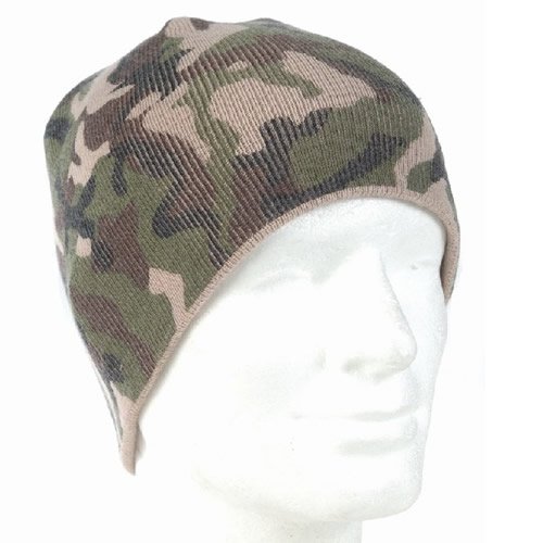MIL-TEC čepice BEANIE pletená POLYACRYL WOODLAND