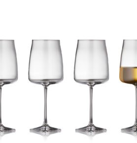 Lyngby Glas Sklenice na bílé víno Zero 43cl (4 ks)