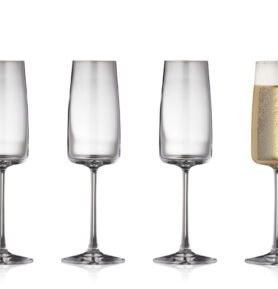 Lyngby Glas Sklenice na sekt Zero 30 cl (4 ks)