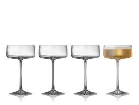 Lyngby Glas Sklenice na šampaňské Zero 26cl (4 ks)