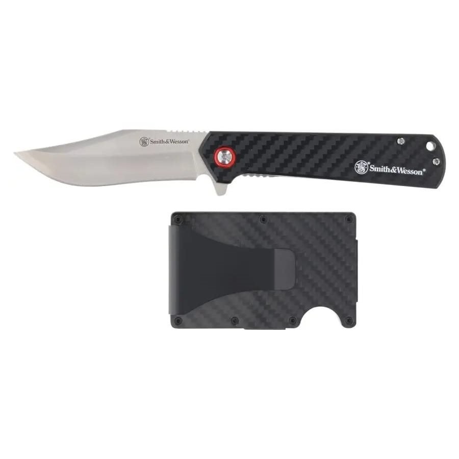 Smith & Wesson set nůž zavírací a klip na peníze
