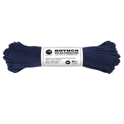 ROTHCO šňůra PARACORD nylon 550LB ø 4 mm / 30 m TMAVĚ MODRÁ
