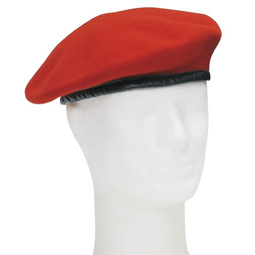Baret BW KORÁLOVĚ ČERVENÝ vel. 61