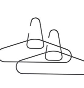 Zone Denmark Sada 2 kovových ramínek A-hanger Black