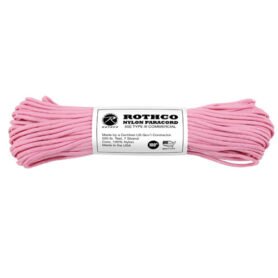 ROTHCO šňůra PARACORD nylon 550LB ø 4 mm / 30 m RŮŽOVÁ