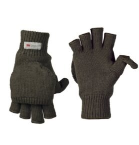 Rukavice KLAPP prstové s překrytím ZELENÉ vel. L