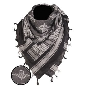 MIL-TEC šátek SHEMAGH PARATROOPER ČERNO/BÍLÝ