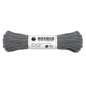 ROTHCO šňůra PARACORD nylon 550LB ø 4 mm / 30 m ŠEDÁ