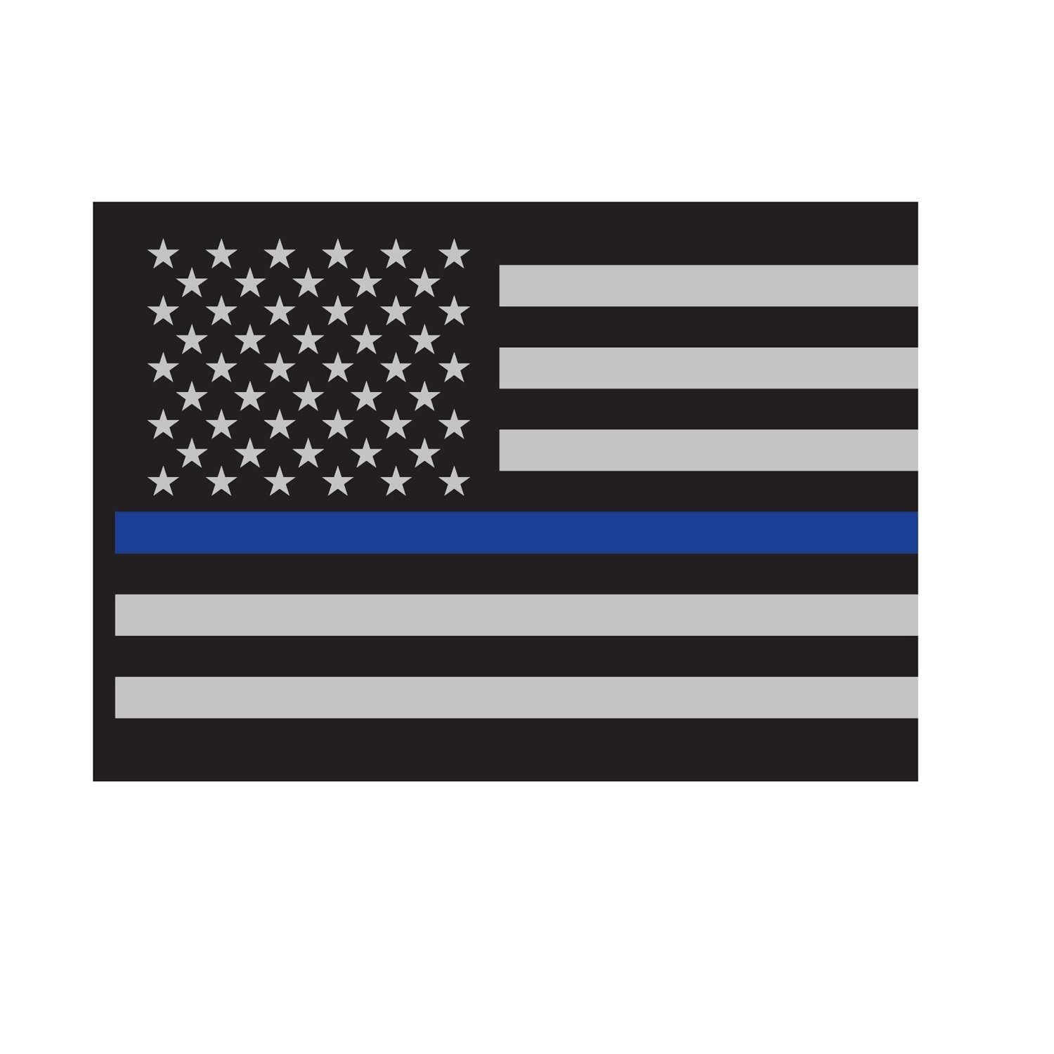 ROTHCO samolepka USA vlajka s MODROU linkou