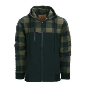 Mikina LUMBERSHELL ZELENO/ČERNÁ vel. 3XL