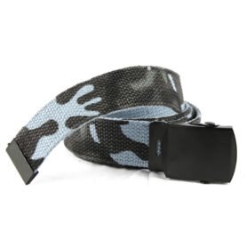 MIL-TEC opasek US kalhotový s černou sponou SKY BLUE CAMO
