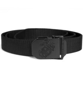 MIL-TEC opasek kalhotový USMC s kovovou sponou ČERNÝ