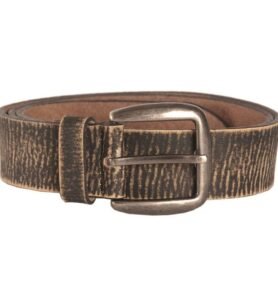 Opasek kalhotový kožený potažený VINTAGE HNĚDÝ vel. 120