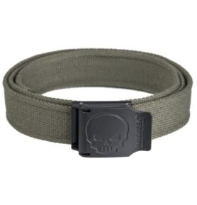 MIL-TEC opasek přezka s lebkou 40 mm 130 cm ZELENÝ