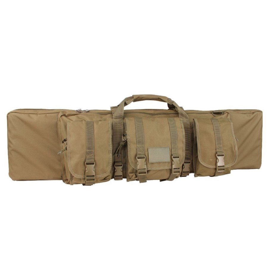 CONDOR OUTDOOR taška na pušku 90 cm se 3 kapsami COYOTE BROWN