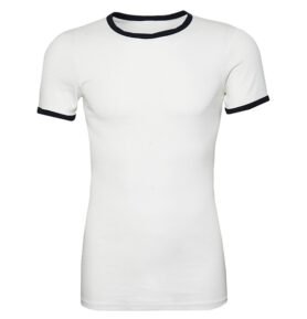 Triko krátký rukáv MARINE BÍLÉ s modrým lemem vel. L