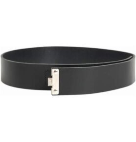 Opasek RW kožený bez přezky ČERNÝ repro vel. 120