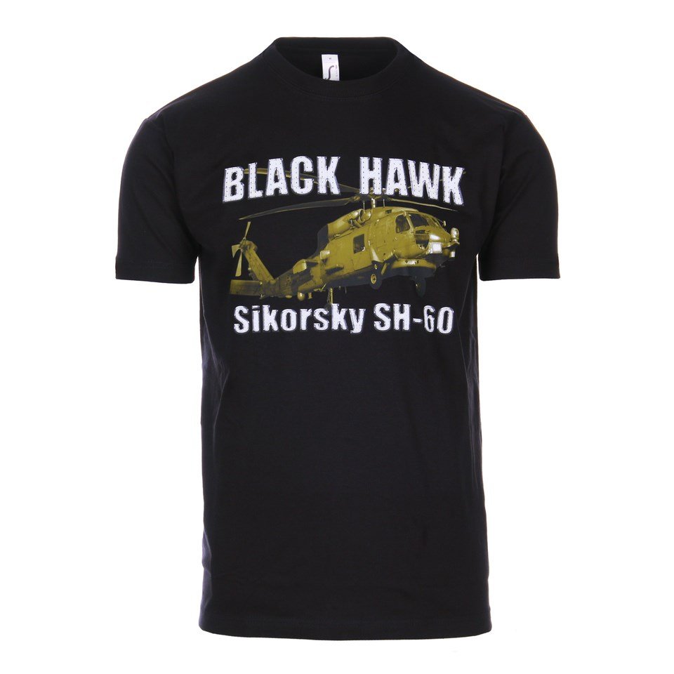 Triko BLACK HAWK SIKORSKY SH-60 ČERNÉ vel. S