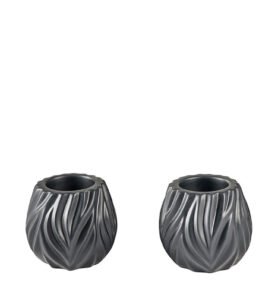 Morsø Stojánek na čajovou svíčku Flame (sada 2 ks) Black