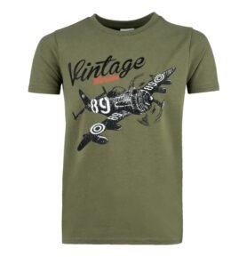 Triko dětské AIRCRAFT krátký rukáv vel. 146-152