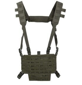 MIL-TEC vesta taktická lehká CHEST RIG s LASER panelem ZELENÁ