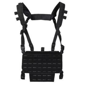 MIL-TEC vesta taktická lehká CHEST RIG s LASER panelem ČERNÁ
