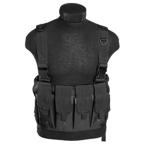 MIL-TEC vesta taktická MAG CHEST RIG ČERNÁ