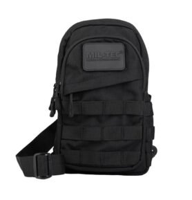 MIL-TEC batoh CROSSBODY s MOLLE vazbou ČERNÝ