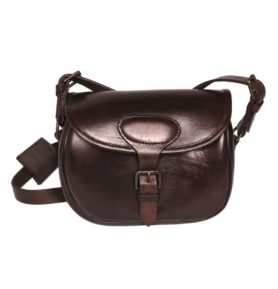 Brašna kožená přes rameno HNĚDÁ