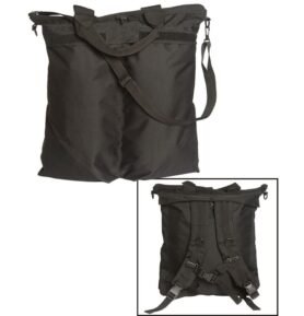 MIL-TEC taška US na helmu s popruhy ČERNÁ