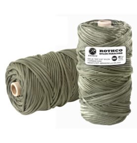 ROTHCO šňůra PARA 550' na cívce nylon ø 4 mm / 90 m ZELENÁ