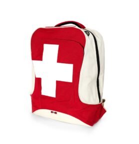 Batoh TURIST městský švýcarský s křížem ČERVENÝ