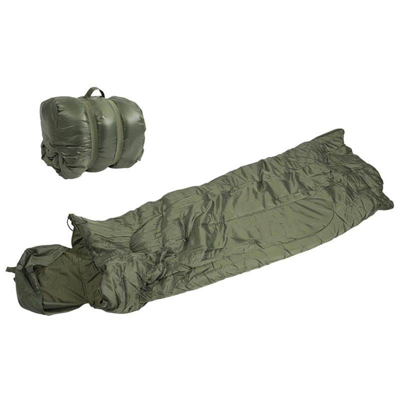 MIL-TEC spacák celorozepínací s podhlavníkem PILOT +/- 0°C ZELENÝ