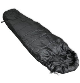 MIL-TEC spacák COMMANDO s obalem ČERNÝ