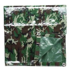 MIL-TEC plachta maskovaná ABDECK z folie PE vel.5x6m WOODLAND