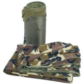 MIL-TEC deka POLY-FLEECE 150x200 s obalem WOODLAND