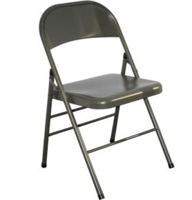 Židle plechová US model skládací ZELENÁ